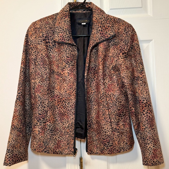 Jackets & Blazers - Vintage 90s Leopard Totonko New York‎ zip jacket